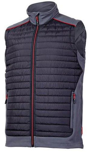 Vesta prošívaná, černo-šedo-červená - Work Vest - Main image