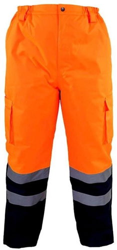 Kalhoty zimní reflexní, oranžové - Work Trousers - Main image