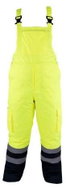 Kalhoty zimní reflexní s laclem, žluté - Work Trousers