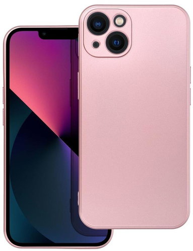 C4M Pouzdro Metallic pro iPhone 13, růžové - Phone Cover - Main image