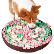 Interactive Dog Toy Čmuchací kobereček hustý růžovozelený 42 cm - Interaktivní hračka pro psy