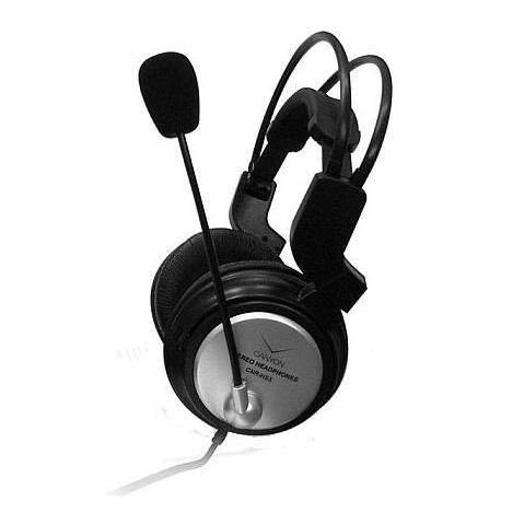Headset with microphone CANYON CNR-HS2 grey-silver - Headphones - Main image