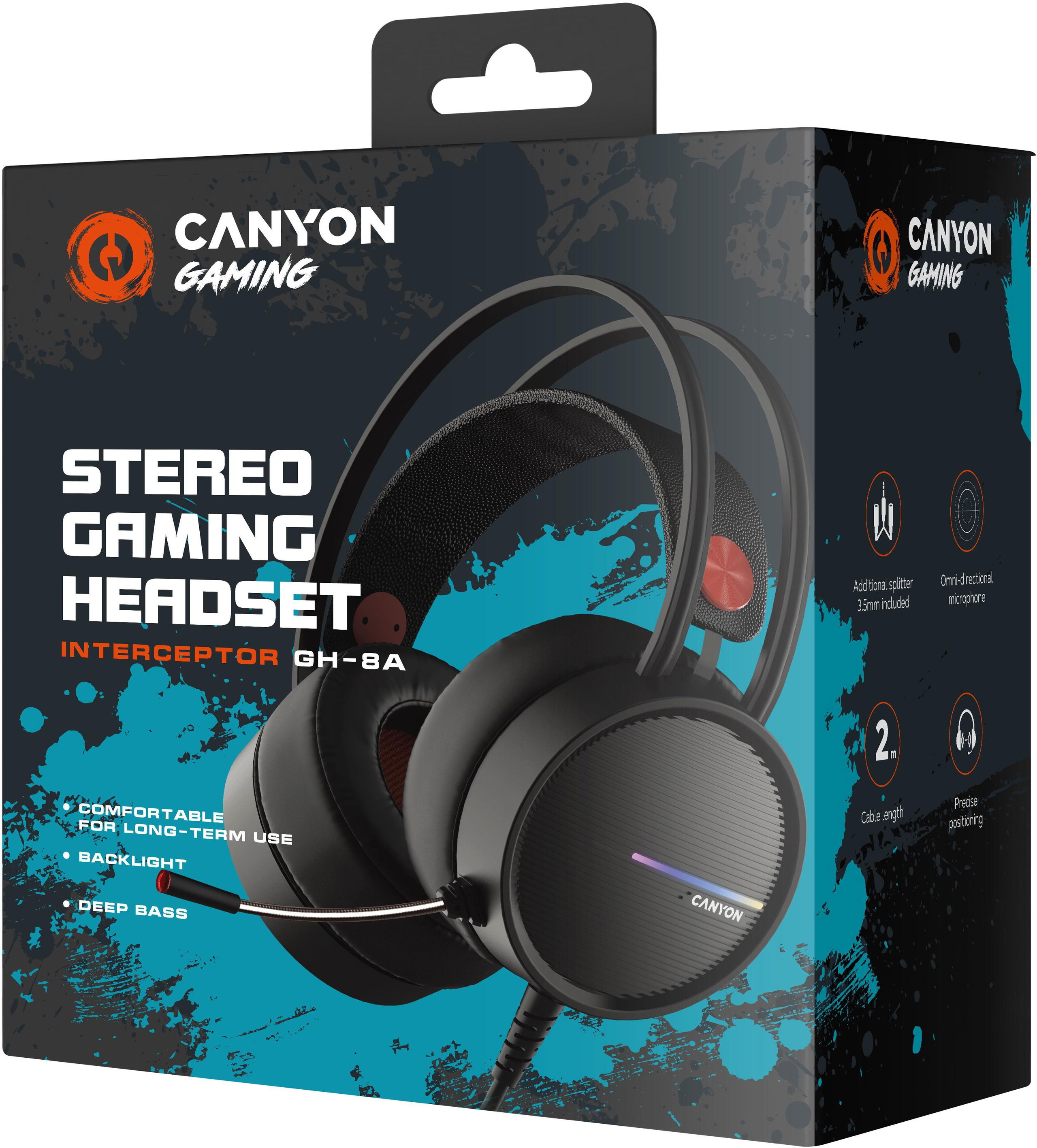 Canyon Interceptor GH 8A Gaming Headphones Alza.cz