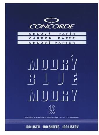 CONCORDE szénpapír, A4, 25 lap, kék
