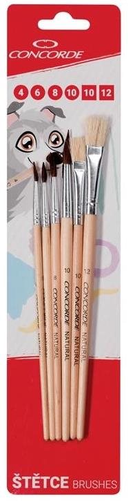 CONCORDE Natural kerek és lapos - 6 db-os kiszerelés