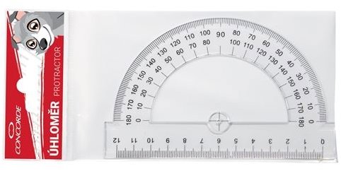 CONCORDE szögmérő 12 cm, átlátszó
