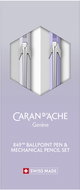 CARAN D'ACHE ballpoint pen 849 and mechanical pencil Blooming Lavender - Stationery Set