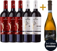 Cantine Petrosino degustační box bílých a červených vín 5x 0,75 l + Brezza šumivé víno 1x 0,75 l zda - Wine