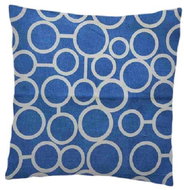 Kaptan Cushion Circles blue 40×40 cm - Pillow