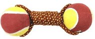 Cobbys Pet Činka z lana a 2 tenisové míče 20 cm - Dog Toy