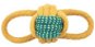 Cobbys Pet Přetahovadlo z lana a tenisový míč 15 cm - Dog Toy