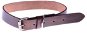 Cobbys Pet Obojek z pravé kůže hnědý s drobným károvaným hloubkovým tiskem 25mm/75cm - Dog Collar