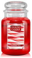 Country Candle Candle in glass box, Peppermint candy cane, 680 g - Candle