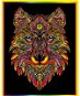 Omaľovánky Colorvelvet zamatový obrázok – vlk - Omalovánky