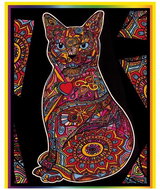 colourvelvet velvet picture - cat - Colouring Book