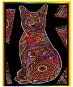 Omalovánky Colorvelvet sametový obrázek - kočka - Omalovánky