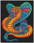 Omalovánky Colorvelvet sametový obrázek - kobra - Omalovánky