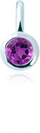 COLURE Brazilský ametyst Minimalist COL-38 (Ag 925/1000, 0,4 g) - Charm