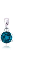 COLURE Solitair s london blue topazem COL-45 (Ag 925/1000, 0,85 g) - Charm