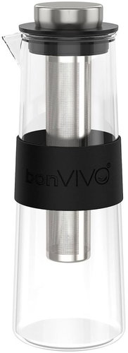 BonVivo Cold Brew cold coffee bottle, stainless steel permanent filter, 1 litre - Drip Coffee Maker - Main image