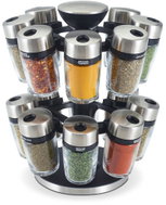 Cole & Mason Cambridge Spice Rack with 16 Filled Jars - Spice Container Set