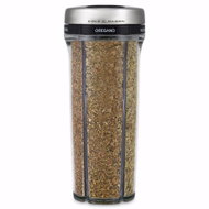 Cole & Mason Saunderton Herb and Spice Rack Shakers, Acrylic and Stainless Steel, with Herb Filling - Spice Shaker
