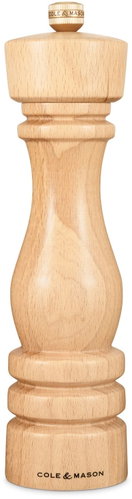 Cole & Mason London Natural Beech Salt Mill 22cm - Spice Grinder - Main image