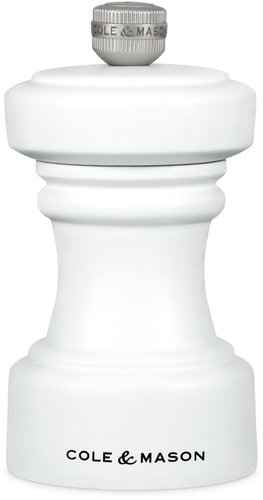 Cole & Mason Hoxton White Wood Pepper Mill 10.4cm - Spice Grinder - Main image
