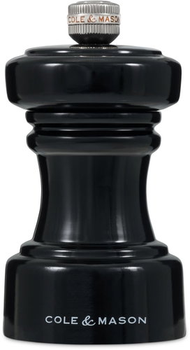 Cole&Mason Hoxton černý Gloss mlýnek na sůl 10,4 cm - Spice Grinder - Main image