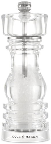 Cole & Mason London Acrylic Salt Mill 18cm - Spice Grinder - Main image