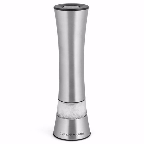 Cole & Mason Burford Classic Electronic Mill, Stainless Steel 18cm Main image Cole & Mason Burford Classic Electronic Mill, Stainless Steel 18cm - Spice Grinder - Main image
