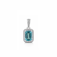 COLURE with London topaz RADIANT - COL-64 (Ag 925/1000, 0,9 g) - Charm