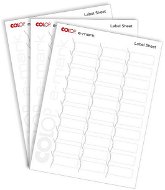 COLOP e-mark® label sheets 48 × 18 mm, 10× A4 (30× labels na archu) - Samolepiace etikety