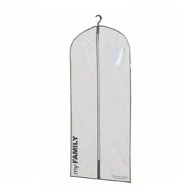 Clothing Garment bag Compactor cover for suit and long dress 60 x 137 cm - My Family, white - Cestovní obal na oblečení