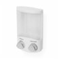 Compactor DUO RAN6015 Wall Soap/Shampoo or Disinfectant Dispenser, White Plastic, 2x 310ml - Soap Dispenser