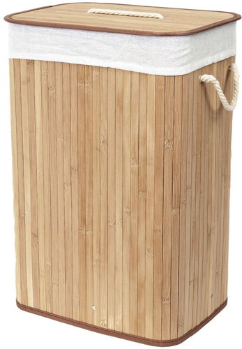 Compactor Bamboo - rectangular, natural, 40 x 30 x h60 cm - Laundry Basket - Main image
