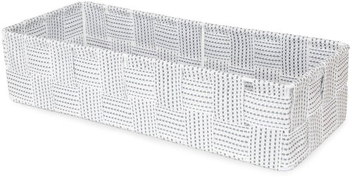Compactor Drawer organiser Toronto - basket L, 30 x 12 x 7 cm, white-grey - Drawer Organiser - Main image