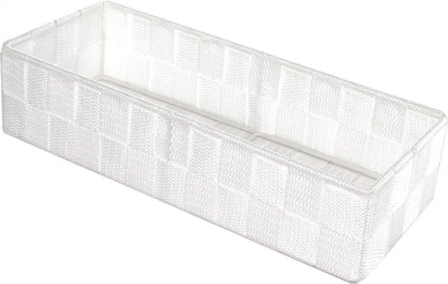 Compactor Storage organiser for drawer TEX - basket L, 30 x 12 x 7 cm, white - Drawer Organiser - Main image