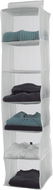 Hanging closet organiser Compactor Hanging clothes organiser Milky 30 x 30 x 128 cm - 6 compartments - Závěsný organizér