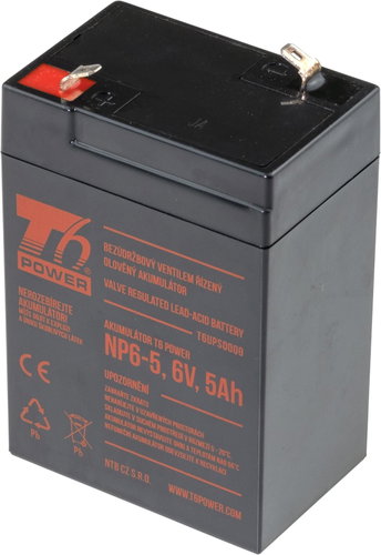 T6 Power NP6-5, 6 V, 5 Ah - UPS Batteries - Main image