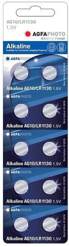 AgfaPhoto Alkaline button battery LR54 10 pcs - Button Cell - Main image