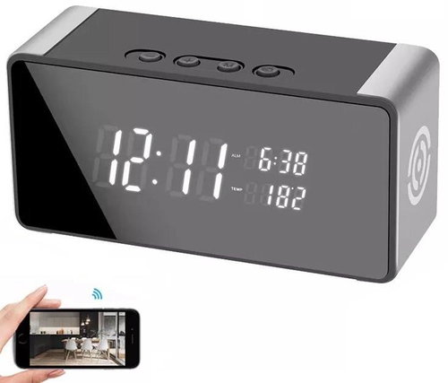 Secutek MDCKP06 Alarm clock with hidden WiFi camera - IP Camera - Main image