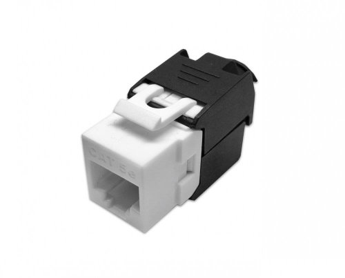 CTnet keystone UTP RJ45 cat.6 toolless, white - Keystone - Main image