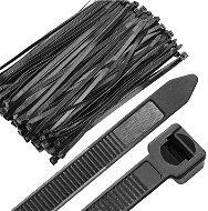 Verk Sada černých stahovacích pásek 3,6 × 200 mm - 100 ks - Sťahovacie pásky