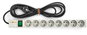 Surge Protection Socket Strip CONTEG DP-RP-08-UTES - 19" power panel 1U, 8× UTE, white - Zásuvková lišta