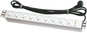 Surge Protection Socket Strip CONTEG DP-RP-09-UTE - 19" power panel 1U, 9× UTE, white - Zásuvková lišta