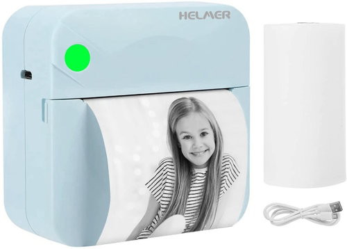 HELMER Portable Thermal Mini Printer TP 01 200 dpi print resolution Bluetooth - Dye-Sublimation Printer - Main image