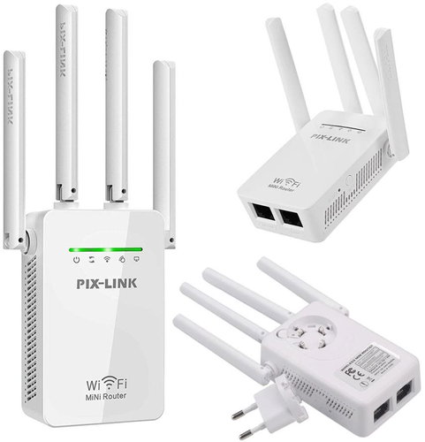 Verk Wi-Fi signal extender with speed up to 300 Mbps white - WiFi Booster - Main image