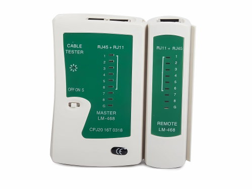 Verk 11249 Cable tester RJ11, RJ45, LED inspection - Cable Tester - Main image