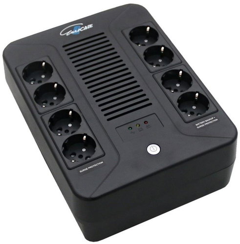 UPS Eurocase EA200PLUS 800VA (8× socket) - Uninterruptible Power Supply - Main image